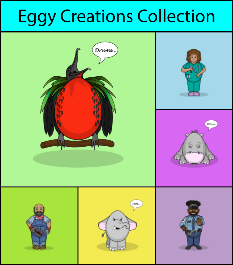 Eggy creatures collection for sale on TeePublic