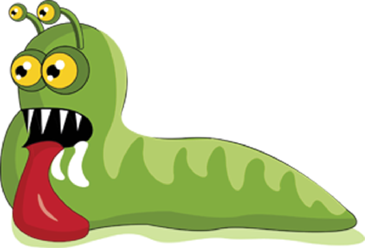 Alien slug creepy monster art by Scary Sweet