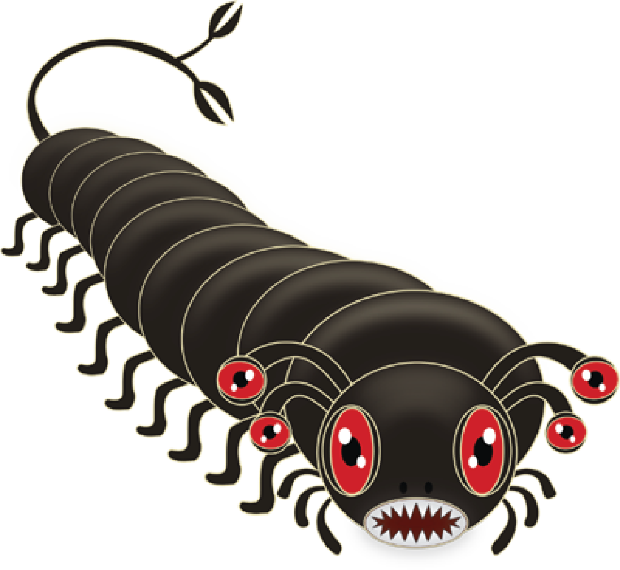 Crawlie bug creepy monster art by Scary Sweet