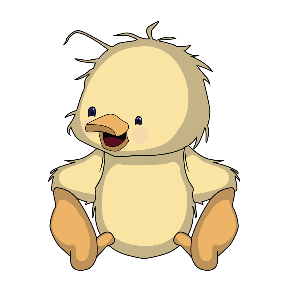 Darling duckling whimsical creature art by Scary Sweet