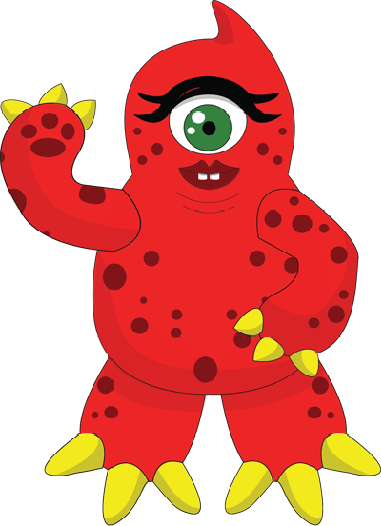 One-eyed imaginary monster art by Scary Sweet