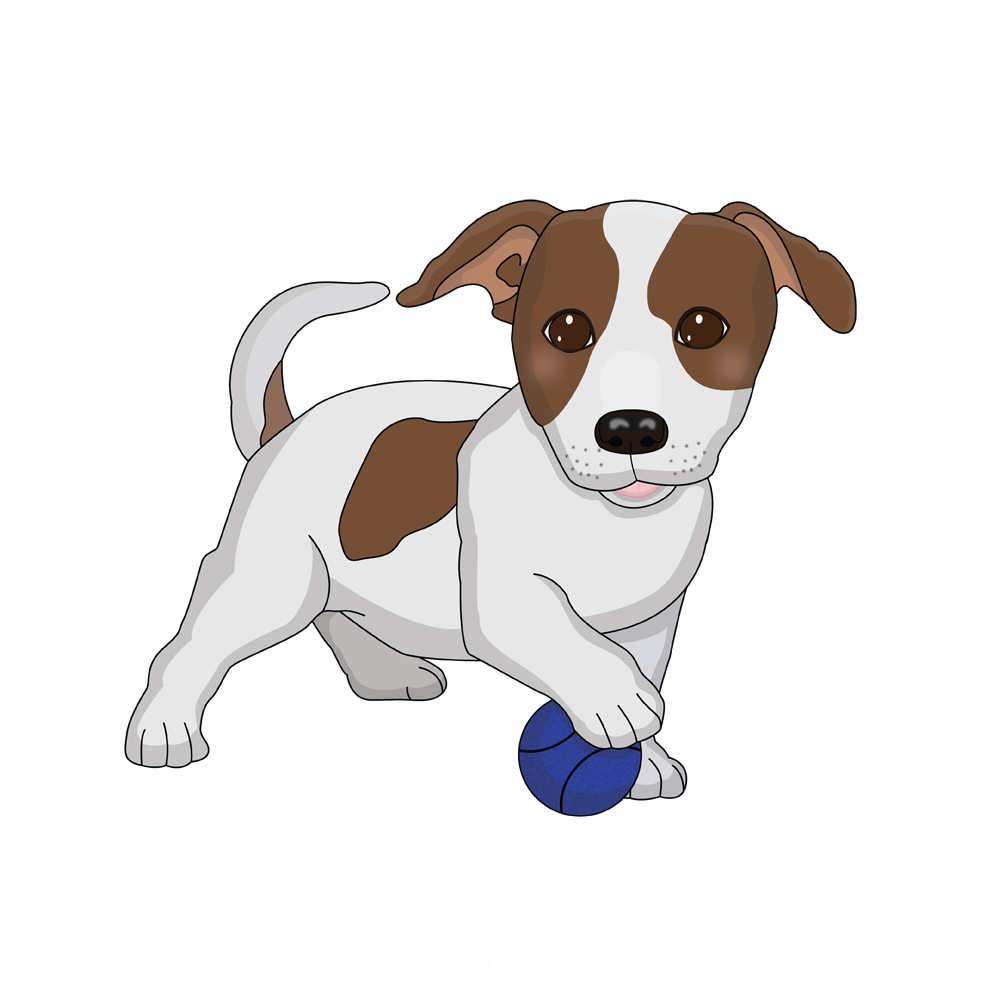 Playful puppy cute creature art by Scary Sweet