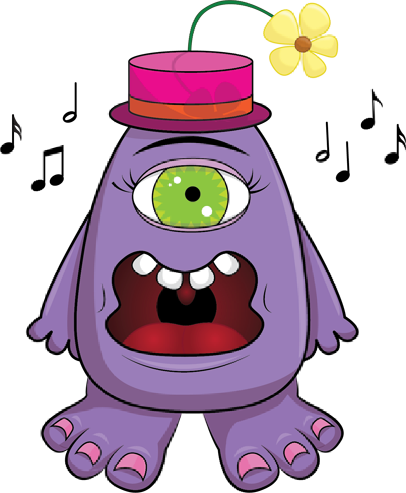 The Singer imaginary monster art by Scary Sweet